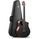 Donner Rısıng-g1 Karbon Fiber Parlak Kahverengi Akustik Gitar