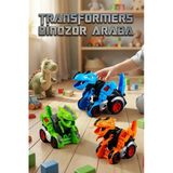 Dönüşen Dinozor Araba Robot Oyuncak 2'si 1 Arada T-Rex Figürlü Yarış Arabası