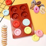 Donut Kalıbı, Kek Kalıbı, Çikolata Kalıbı ve Yapışmaz Fırında Pişirme Tepsisi Silikon Kalıp - 1