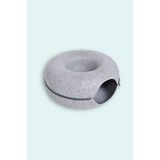 Donut Kedi Tüneli / Donut Kedi Yatağı - Açık Gri - 60 CM - Large