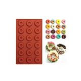 Donut Silikon Kek Kalıbı 18'li Mini Boy (Durumuna Göre Renklerde Farklılık Olabilir)