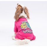 Donut Worry Kedi Köpek Pijaması - Kedi Köpek Tulumu - Kedi Köpek Kıyafeti - Fuşya