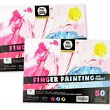DOODLE HOG Çocuklar için 2'li Paket Büyük Çizim Eskiz Defteri (30,48 cm x 40,64 cm, Her Biri 50 Sayfa), 27,2 kg / 90 GSM Kağıt, Parmak Boyama, Kalemler, Tempera ve İşaretleyiciler için İdealdir.