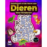 Doolhoven in de vorm van dieren voor kinderen van 4 tot 12 jaar, doolhofactiviteitenboeken voor kinderen: puzzels met vogels, wilde dieren, ... spelletjes voor jongens en meisjes