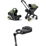 Doona I Bebek Arabasına Dönüşen I-Size Ana Kucağı Oto Koltuğu + Isofix Baza - Yeşil