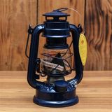 Doop Gemici Feneri Gaz Lambası Orta Boy - 24 cm - Lacivert - Dekoratif - Kamp -