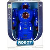 Doop Market Robot - Oyuncak Robot - Işıklı - Sesli - Hareketli - Mavi - Oyuncak