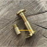 Door Pirinç Çelik Kapı Dürbünü Uzatmalı Kapaklı Kapı Dürbünü Sarı Renk 8cm