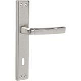 Dooraks Bade Aynalı Kapı Kolu | Modern Tasarım | Sağ-Sol Uyumlu - Nikel Saten - 1 Adet