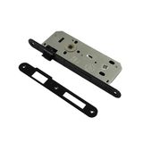 Dooraks Wc Kapısı Kilidi Oval Ayna 40 Mm Mat Siyah
