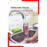 Doori Biberon Emzik Temizleyici Silikon Fırça Suluk Sürahi Yağ Şişe Temizleme Fırçası