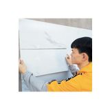 Doori Düz Kırık Beyaz Yapışkanlı Pvc Duvar Kaplama Mutfak Banyo Sticker 30*60Cm 6 Adet 1,08Mt2