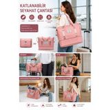 Doori Katlanabilir Seyahat Çantası - Geniş Hacimli Spor çantası - Market Alışveriş Çantası - Bebek çantası - Anne Çantası - Plaj çantası