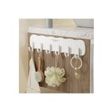 Doori kendinden güçlü yapışkanlı 6 lı askı kırılmaz plastik kaliteli banyo mutfak kapı duvar askısı