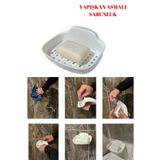 Doori yapışkan asmalı katı sabunluk kuru kalan sabunluk ergonomik tasarım ile sular kolay akar