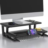 Doowiit Monitör Standı Yükseltici 2 Katlı, Telefon Tutucu ve Kablo Yönetimi ile masa için monitör standı -2 Katlı Monitör Yükseltici, TV Yükseltici Stand, (Siyah)