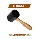 Dopar Ahşap Saplı Plastik Siyah Tokmak Deri El Aleti Çekiç