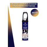 Dopar Bağcık Gold Care Lacivert Süet Nubuk Ayakkabı Temizleyici Fırçalı Bakım Sprey Boyası 200 ml Set