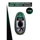 Dopar Bağcık Gold Care Siyah Ayakkabı Bakım Temizleme Ve Parlatma Süngeri Depolu 11 ml Set