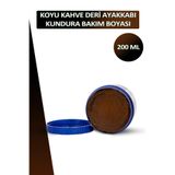 Dopar Bağcık Nuri Leflef Koyu Kahve Deri Ayakkabı Kundura Bakım Boyası 200 ml Set