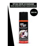 Dopar Bağcık Nuri Leflef Siyah Deri Ayakkabı Renk Değiştirici Sprey Bakım Boyası 200 ml Set