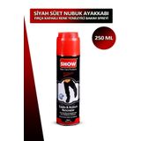 Dopar Bağcık Show Siyah Fırça Kapaklı Süet Ve Nubuk Renk Yenileyici Bakım Spreyi 250 ml Set
