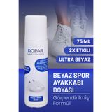 Dopar Beyaz Spor Deri Bez Ve Kumaş Ayakkabı Boyası Bakımı 75 Ml.