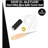 Dopar Deri Dikiş Iğne Iplik Tamir Seti 10 Parça