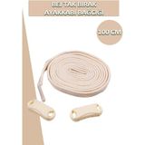 Dopar Dopar Elastik Esnek Akıllı Kilit Tak Bırak Ayakkabı Bağcığı 100 cm - Koyu Gri