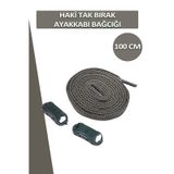 Dopar Elastik Haki Akıllı Bağcık Tak Bırak Ayakkabı Bağcığı 100cm Haki