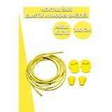 Dopar Sarı Elastik Esnek Ayakkabı Bağcığı Akıllı Kilitli Bağcık 100cm 1 Çift