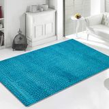 Döpland 3D Firuze Dekoratif Halı 100X150 - Ördek Mavisi