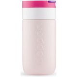 Dopper Travel Mug Yalıtımlı Termos Bardak 300 ml - Çilek Pembesi - Açık Pembe - Beyaz