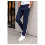 DOPPİO'N DENİM Erkek Lacivet Slim Fit Esnek Likralı Kumaş Pantolon