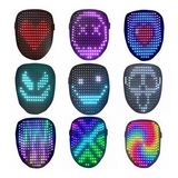 Doppler LED Maske Çok Renkli Led Işıklı Şarjlı Parti Maskesi Kablosuz Yılbaşı Düğün Eğlence