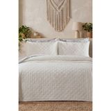 Doqu Home Akdeniz Milas Yatak Örtüsü Çift Beyaz - 220 x 240 cm