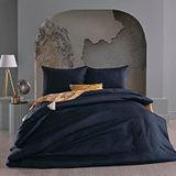 Doqu Home Artline Saten Siyah Çift Kişilik 200x220 cm Nevresim Takımı