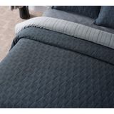 Doqu Home Arya Çift Kişilik Yatak Örtüsü - Antrasit - 250 x 250 cm