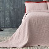 DOQU HOME Arya Tek King Size Yatak Örtüsü - Pudra