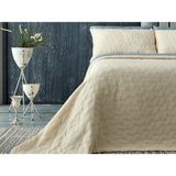 Doqu Home Arya Tek Kişilik Yatak Örtüsü - Vizon - 185 x 240 cm