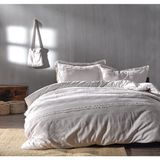 Doqu Home Çift Kişilik Nevresim Takımı Carla - Açık Gri - 200 x 220 cm
