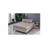 DOQU HOME Colourful Fitted Çarşaf Çift King Size - Bej