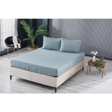 DOQU HOME Colourful Fitted Çarşaf Çift King Size - Yeşil
