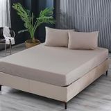 DOQU HOME Colourful Fitted Çarşaf Çift Kişilik - Bej