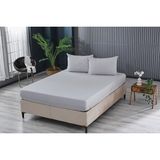 Doqu Home Colourful Fitted Çarşaf Tek King Size - Gri - 120 x 200 + 35 cm