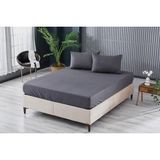 Doqu Home Colourful Fitted Çarşaf Tek Kişilik - Antrasit - 100 x 200 + 35 cm