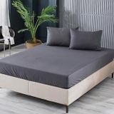 Doqu Home Colourful Fitted Çarşaf Tek Kişilik - Antrasit