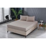 Doqu Home Colourful Fitted Çarşaf Tek Kişilik - Bej