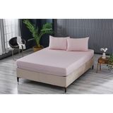 Doqu Home Colourful Fitted Çarşaf Tek Kişilik - Pudra - 100 x 200 + 35 cm