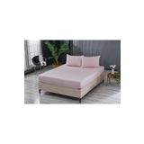Doqu Home Colourful Fitted Çarşaf Tek Kişilik - Pudra